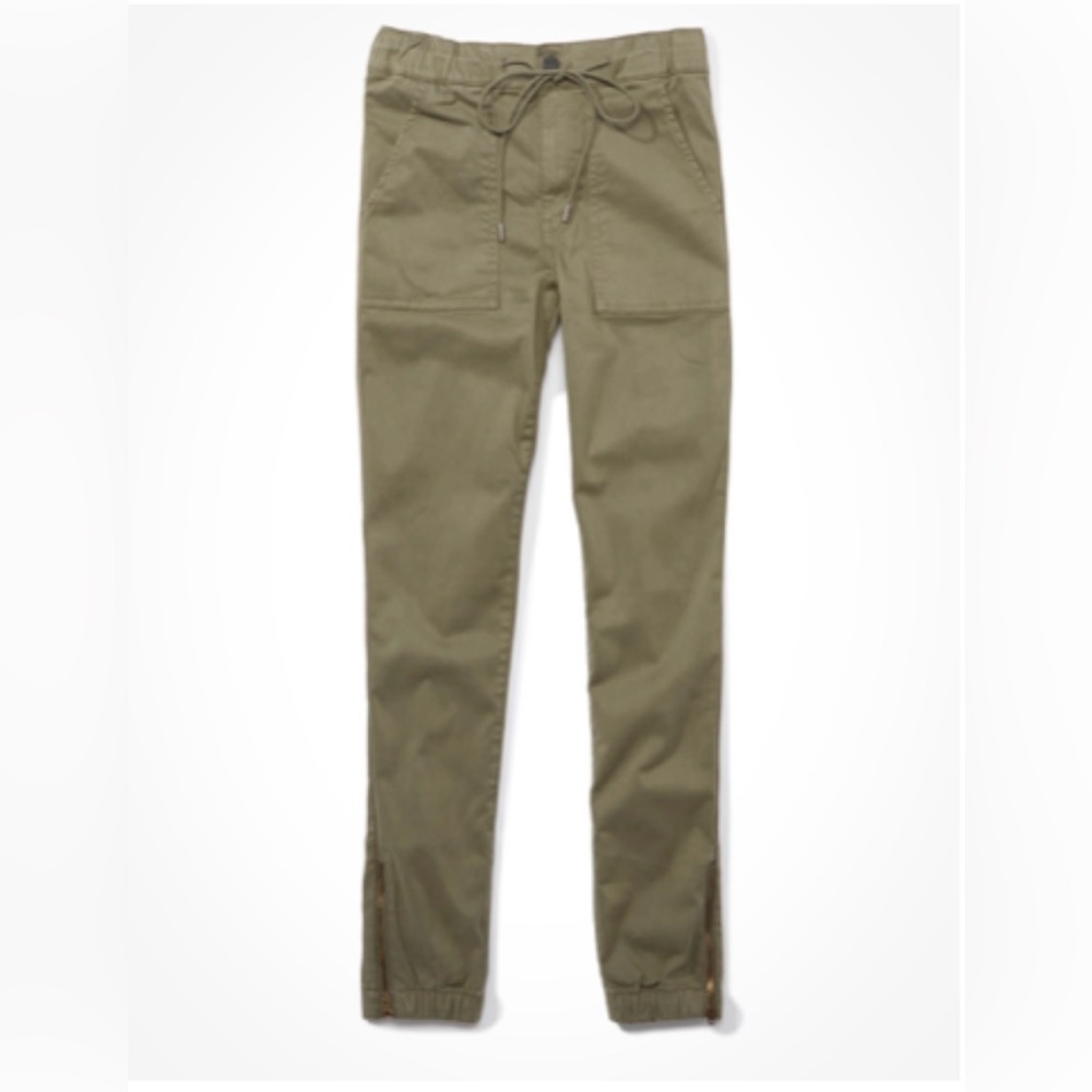 American Eagle Women’s Olive high-waisted jegging jogger